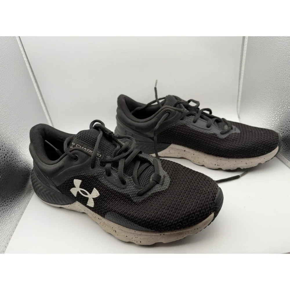 Under Armour Shoes Mens 7.5 Black Charged Escape Running Tennis Shoes Sneakers